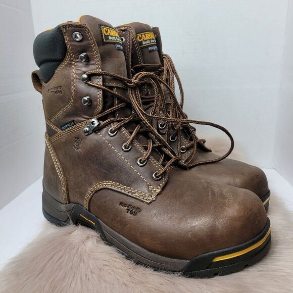 Carolina Men's Insulated Bruno Hi Comp Toe Dark Brown Boots Shoes Size 8.5 D - Picture 1 of 7